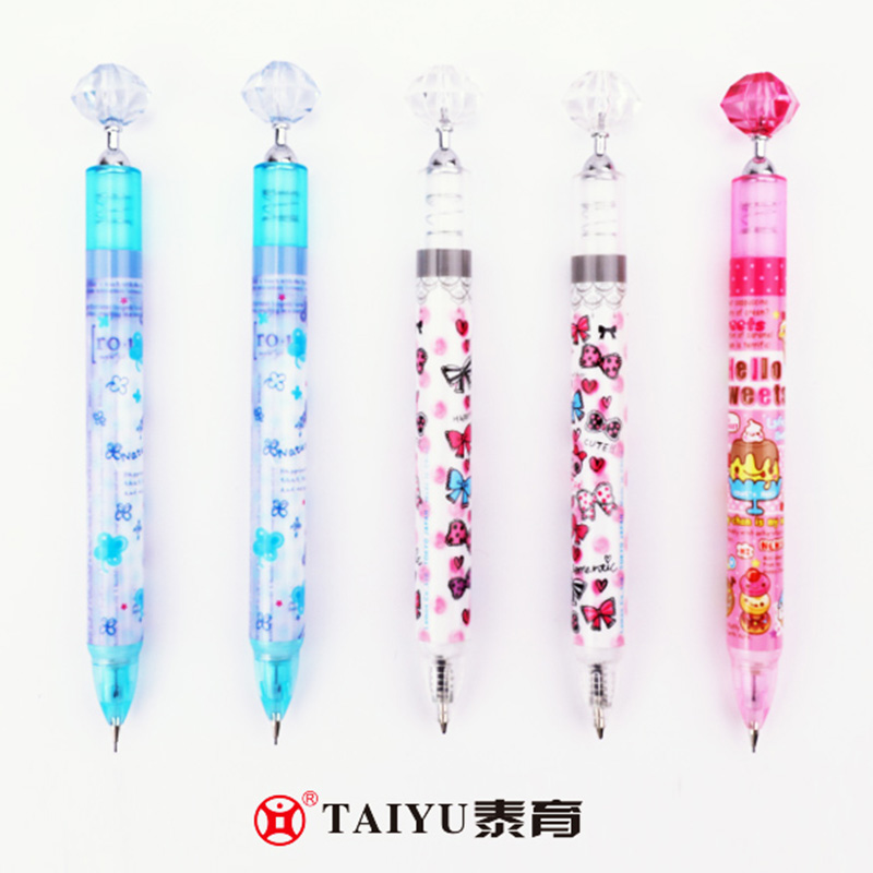 Crayon mécanique à pointe en plastique, Design de dessin animé, vente populaire, pour étudiants, 2073